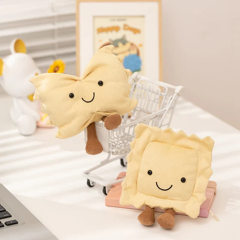 Cute Dessert Plush Toys – Soft Cake, Waffle, Pancake, Macaron, Éclair Stuffed Dolls for Kids Gift & Home Decor