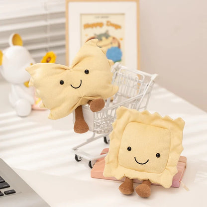 Cute Dessert Plush Toys – Soft Cake, Waffle, Pancake, Macaron, Éclair Stuffed Dolls for Kids Gift & Home Decor