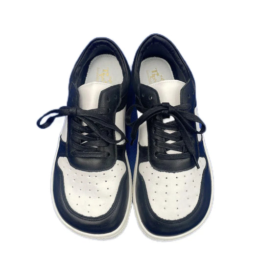 Tipsietoes 2025 Barefoot Leather Sneakers – Flat, Lightweight, Zero Drop Shoes with Wide Toe Box for Men & Women