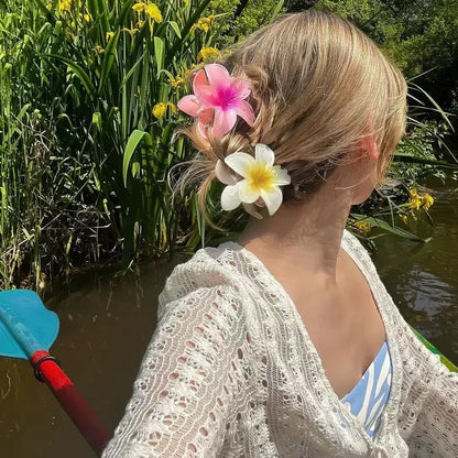 18Pcs Egg Flower Hair Clips | Gradient Candy Color Flowers, Shark Clips for Daily Ponytail Styling