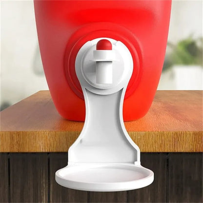2-Pack Laundry Detergent & Fabric Softener Organizer | Universal White Soap Dish Accessories with Drip Collector Cup Holder | Spill-Proof Rack