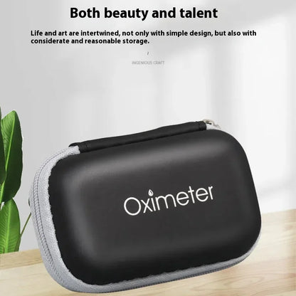 JUSTLANG Oximeter Storage Box – Tool Bag Pouch for Travel Essentials, Protective Kit with Organized Layout
