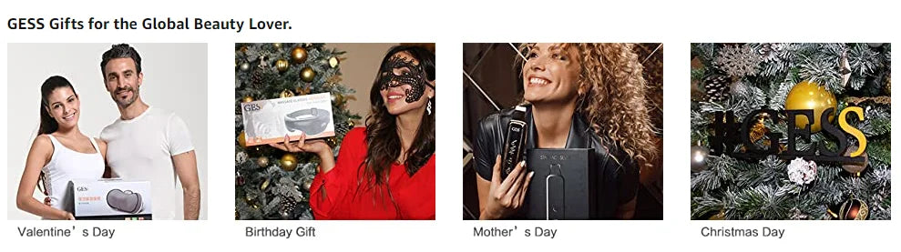 GESS Microcurrent Facial Device — Anti-Aging Face & Neck Massager for Home and Office Skin Care