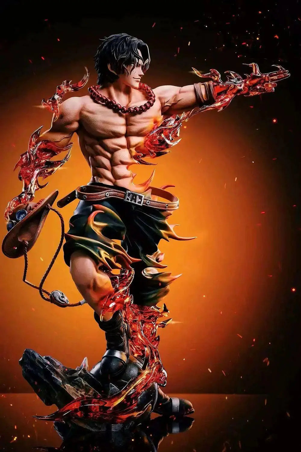 One Piece Ace Anime Figure — Portgas D. Ace PVC Action Statue, Collectible Desk Decoration Toy, Birthday Gift