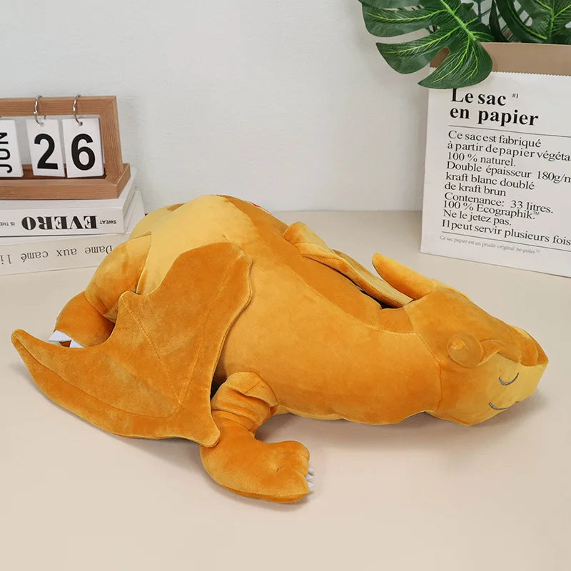 50cm Sleep Charizard Plush Toy – Anime Charizard Y Stuffed Animal Doll for Kids & Halloween Gifts