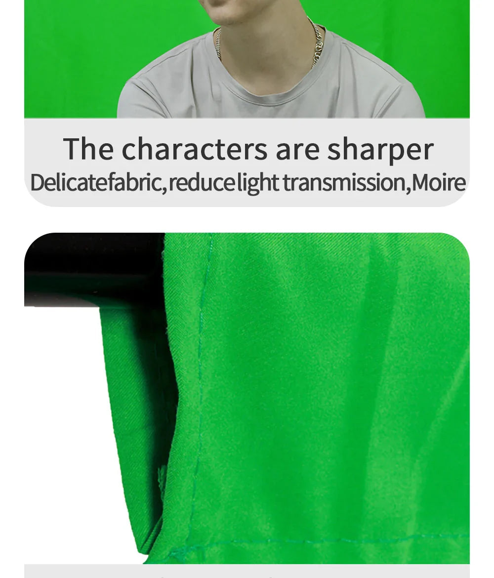 Photography Backdrop Cloth — White, Black, Blue, Green Chroma Key Studio Background