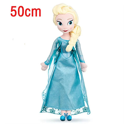 Frozen Anna & Elsa Princess Plush Dolls 30–50cm — Soft Toy Birthday & Christmas Gift for Girls
