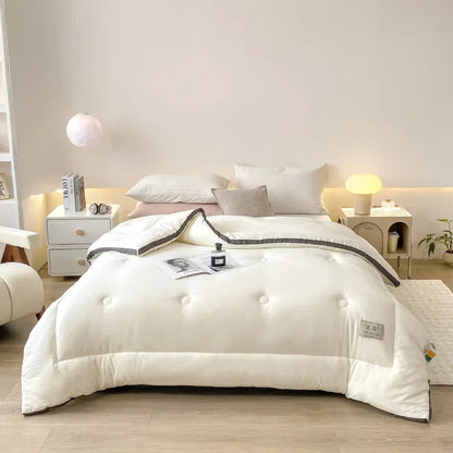 Soybean Fiber Cotton Quilt – All-Season Universal Winter, Spring & Autumn Comfort, Thickened & Warm Quilt Core