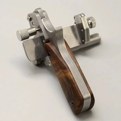Nattools Manual Leather Strip Cutter – Adjustable 10-60mm Roller Belt Cutting Tool with Metric-Inch Double Scale for Leathercraft