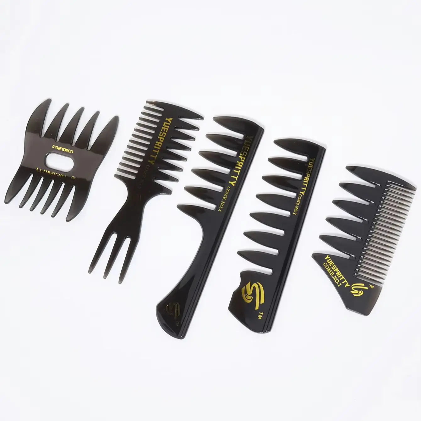 Wide Tooth Comb for Men – Hairdressing, Trimming & Styling Tool for Real Hair Wigs