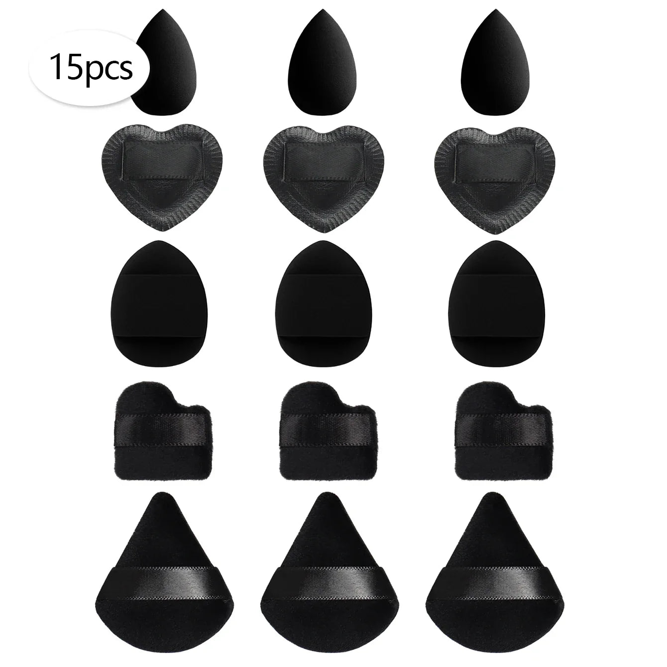 15/30/60 Mini Makeup Sponges – Beauty Powder Puff for Concealer, Liquid Foundation & Face Cosmetics