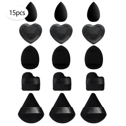 15/30/60 Mini Makeup Sponges – Beauty Powder Puff for Concealer, Liquid Foundation & Face Cosmetics