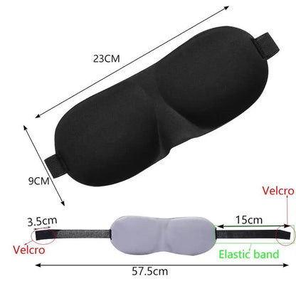 3D Sleeping Eye Mask – Soft Padded Travel Blindfold for Rest, Relaxation & Eye Comfort