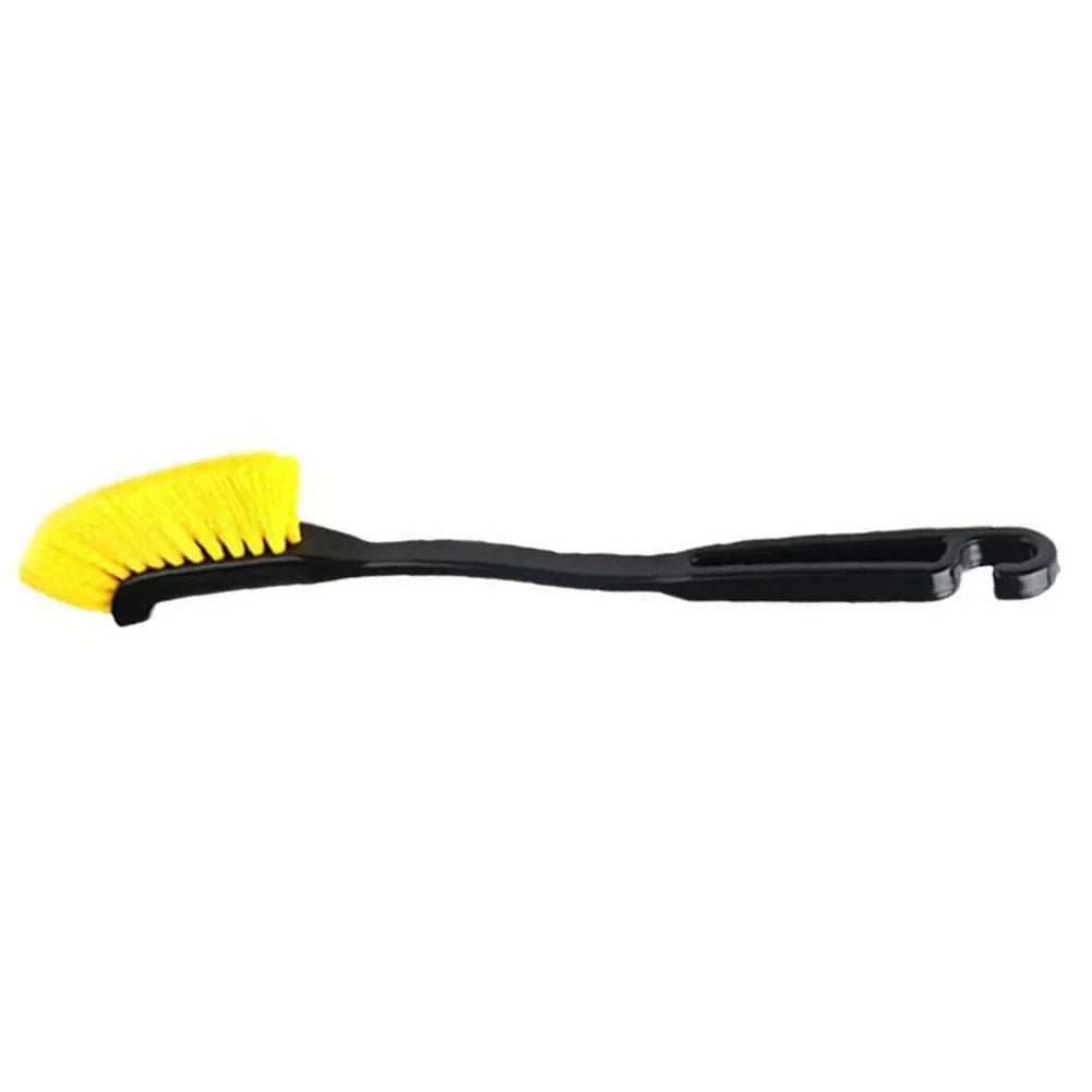 Car Wheel & Tire Rim Brush — Curved, Flexible Deep Cleaning Tool for Truck and Car Wheel Hubs
