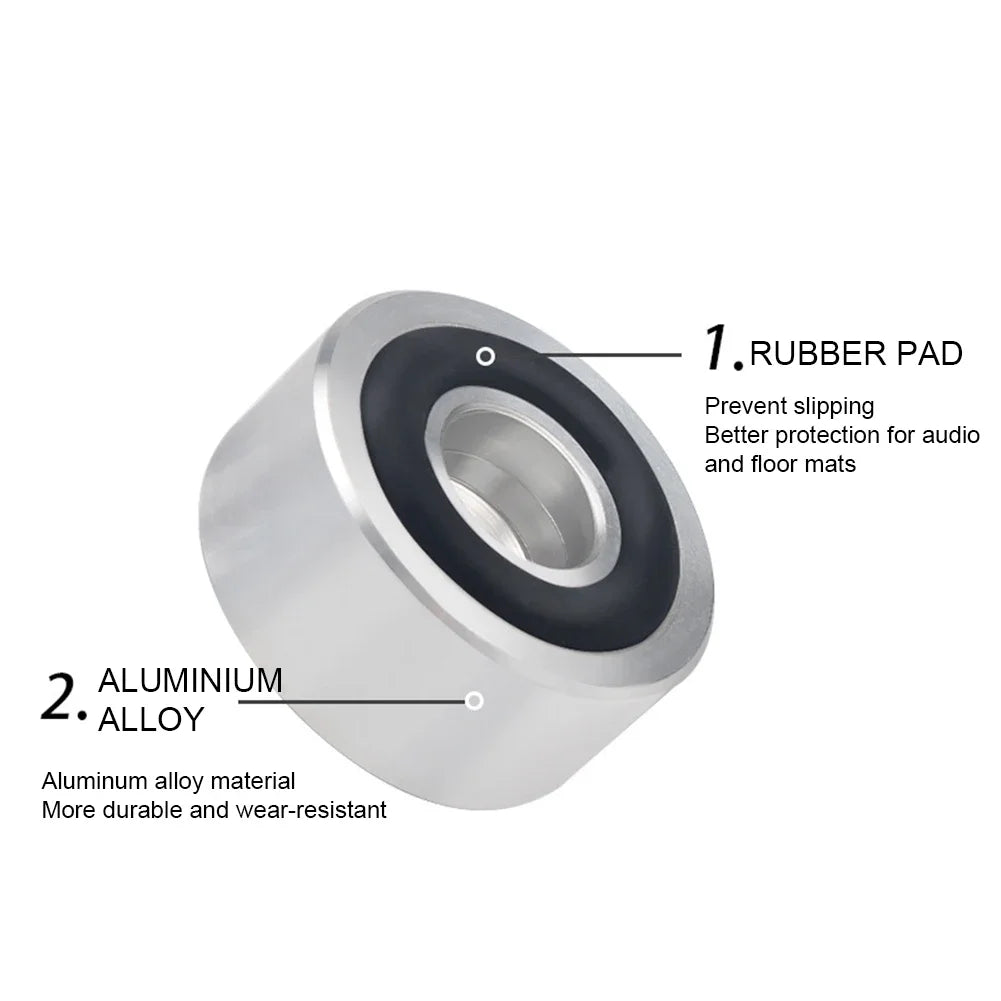 4/8Pcs HiFi Speaker Isolation Spikes – Aluminum Alloy Stand Feet Pads for Speakers & DAC