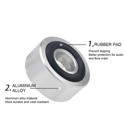 4/8Pcs HiFi Speaker Isolation Spikes – Aluminum Alloy Stand Feet Pads for Speakers & DAC