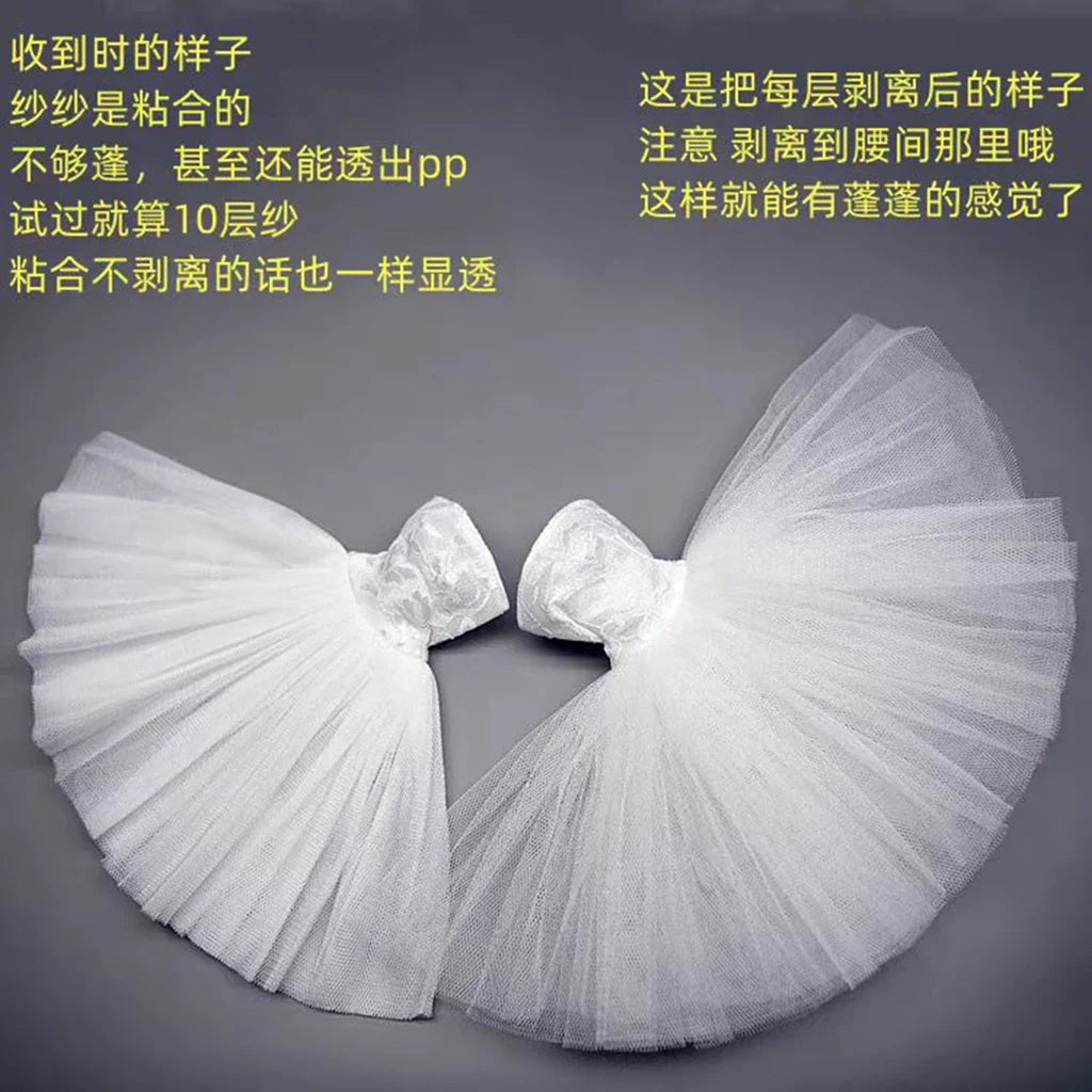 Chest Wrap Wedding Dress Skirt – Blythe, Licca, Azone OB22/OB24 Doll Dress-Up Accessories