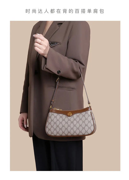 Designer Luxury Women’s Underarm Tote Bag – Fashionable Single-Shoulder Crossbody Bag for Commuting