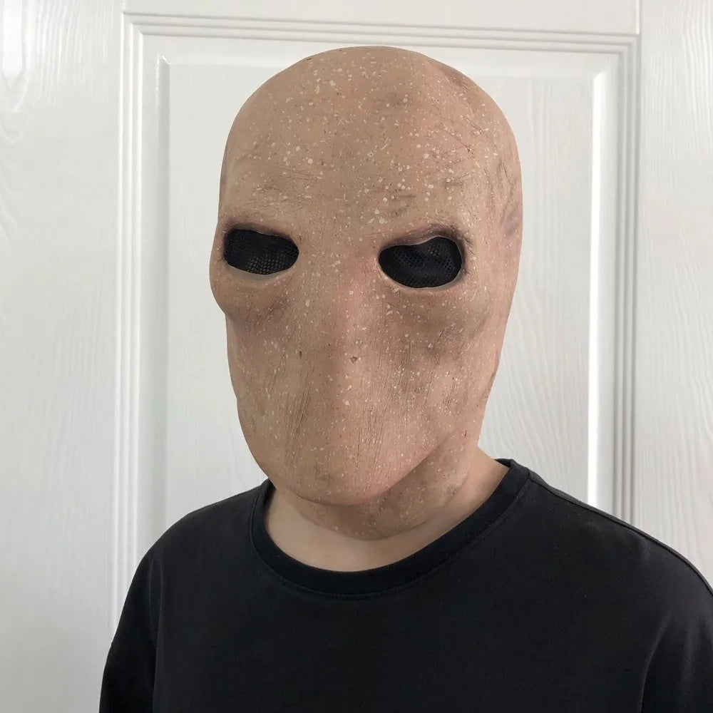 Faceless Man Halloween Mask - Realistic 3D Latex Slenderman-Style Cosplay Helmet