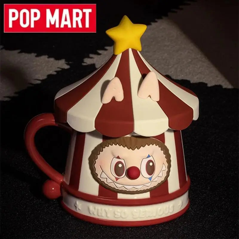 POP MART Labubu Ceramics Mug Blind Box – Why So Serious Series Cute Anime Collectible Toy & Halloween Gift