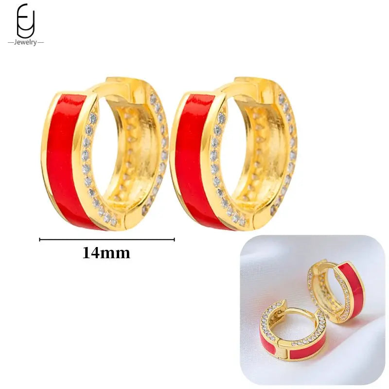 925 Sterling Silver Earrings for Women – Cute Starfish & Shrimp Pendant, Red Chili & Star Enamel Gold Fashion Jewelry