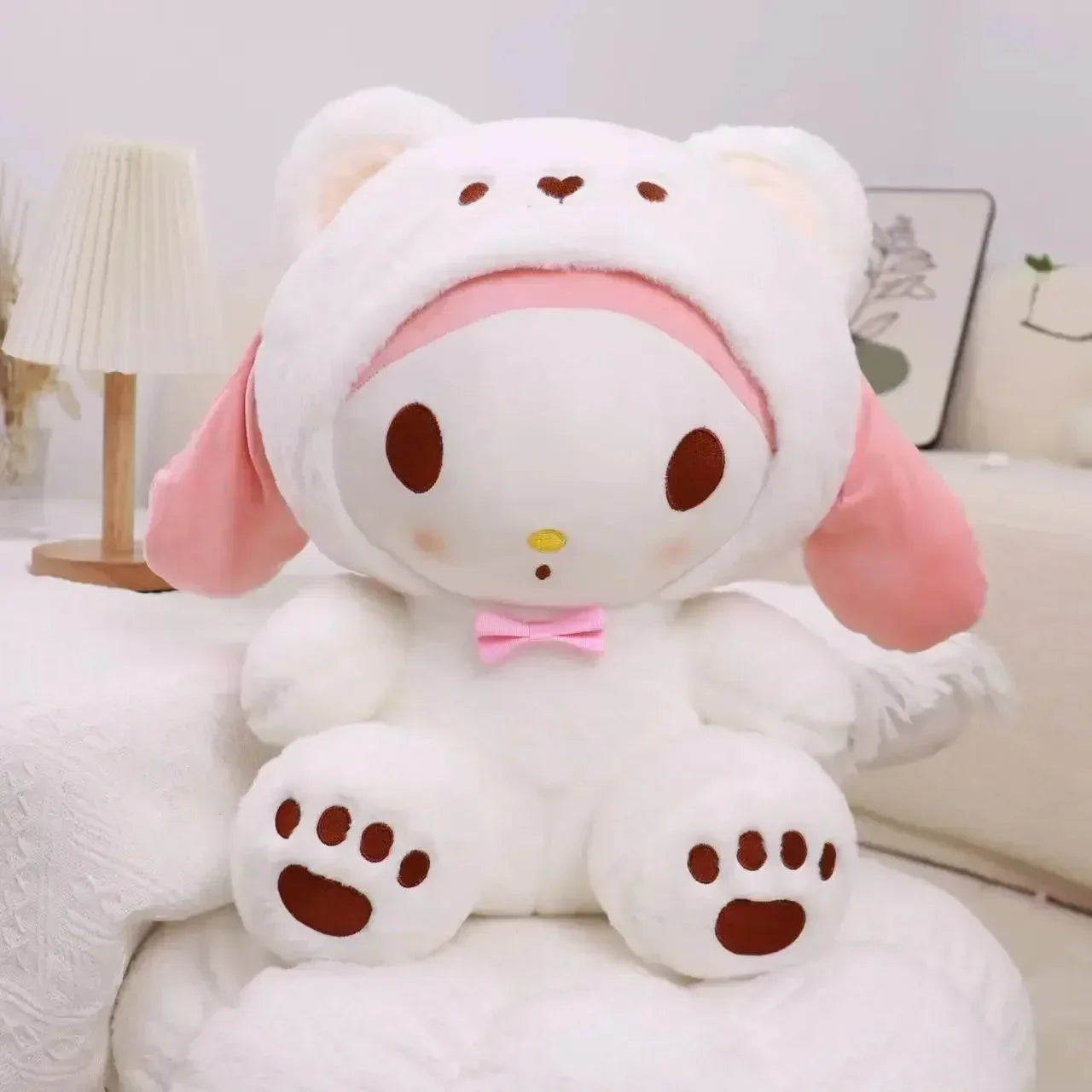 Sanrio Kuromi Plush Toy – 30cm Cinnamoroll & Melody Stuffed Doll, Soft & Comfortable, Valentine's Day & Birthday Gift