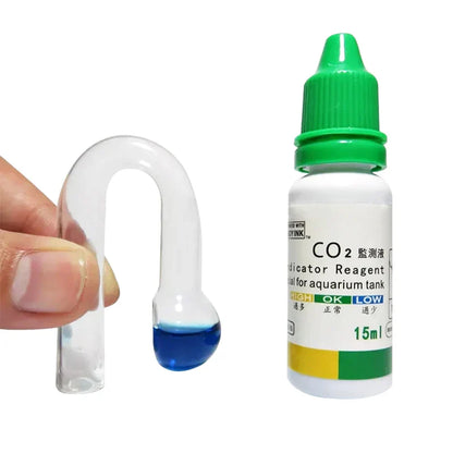 Aquarium CO2 Indicator Solution – Liquid Drop Checker for Monitoring CO2 Concentration in Plants & Fish Tank