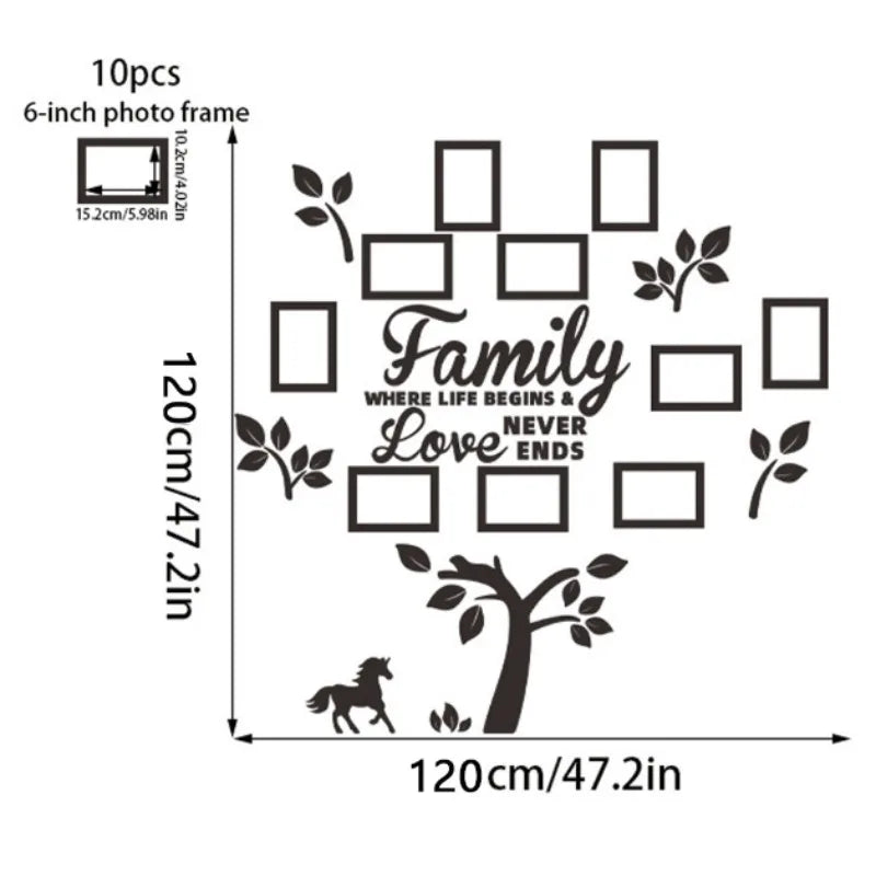 3D Acrylic Photo Wall Decor – DIY Customizable Photo Collage Kit, 100×100cm Frame for Home, Wedding & Party