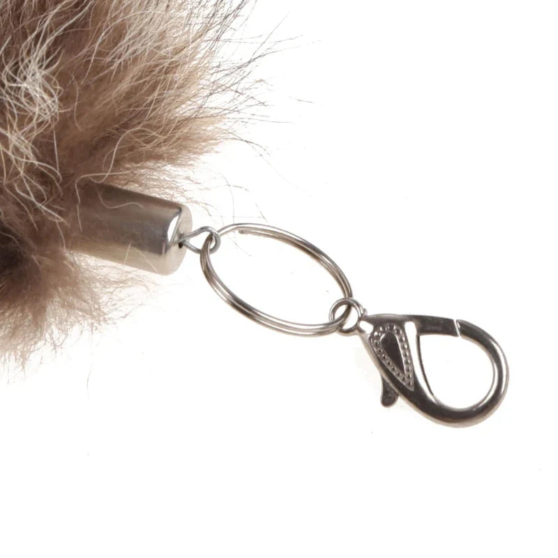 Raccoon Tail Keychain — Creative Coat Tail Key Ring Chain, Unique Gift for Men