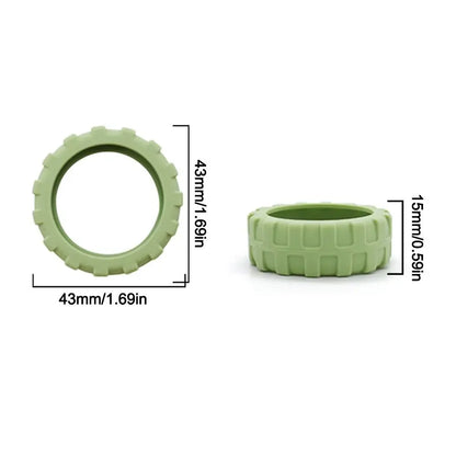 Universal Silicone Luggage Wheel Covers — Travel Suitcase Caster Protector, Noise & Wear Reduction