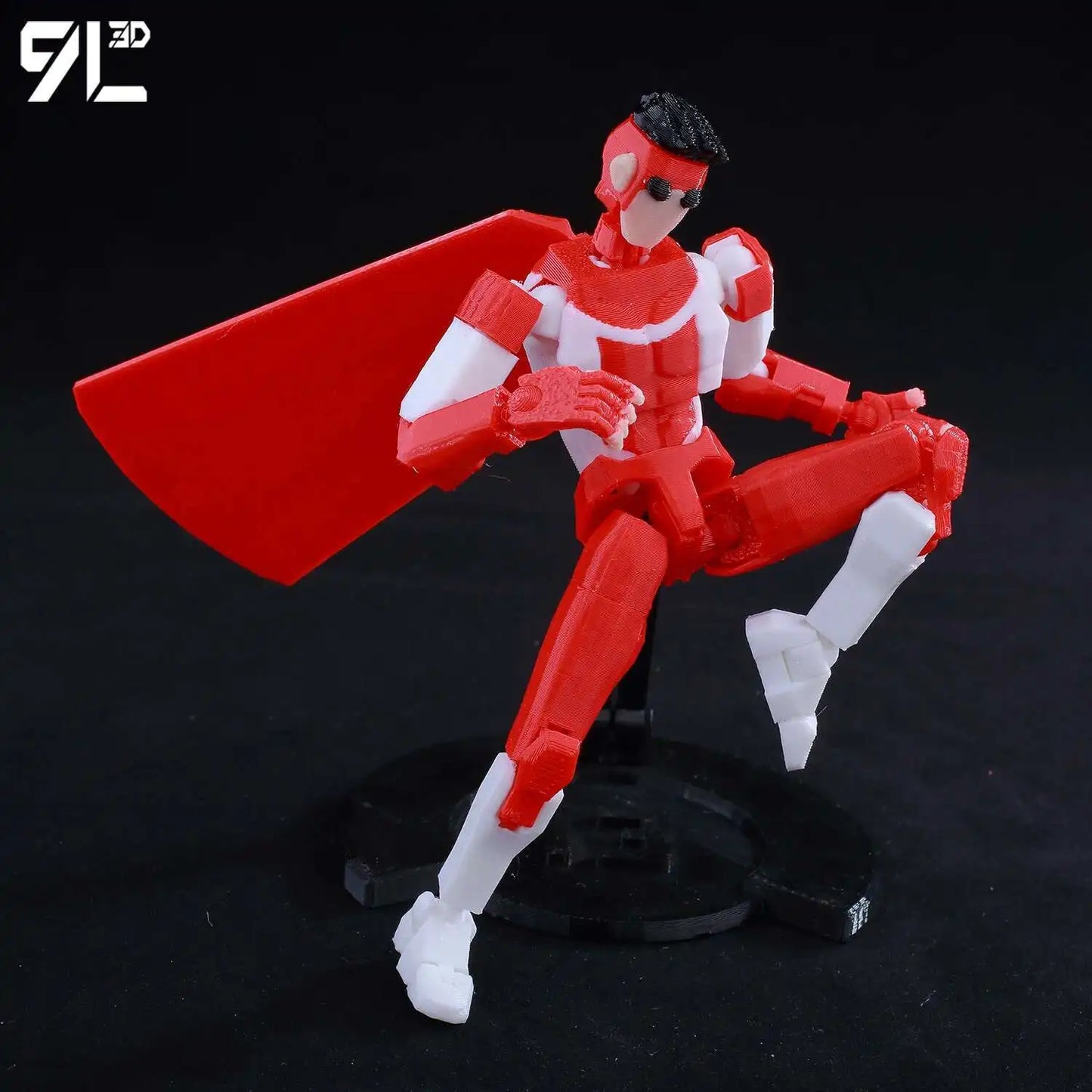 9L3D Lucky 13 Invincible Boy Eve Action Figure — 3D Printed Anime Model, Multi-Jointed Poseable Collectible Toy Gift for Fans