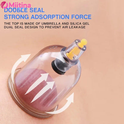 Electric Cupping Machine – Household Vacuum Cupping Set with Easy Suction Gas Tank