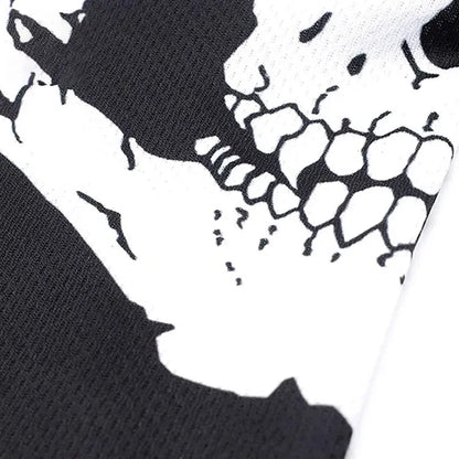 Skull Print Balaclava Mask - Full Face Halloween Cosplay Hood for Motorcycle Riding & Outdoor Use
