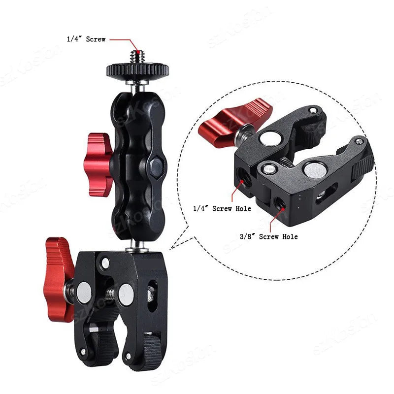 Selfie Stick Monopod Handlebar Mount – Compatible with Insta360 X4/X3/X2, GoPro 8-13 & DJI for Bicycle & Motorcycle