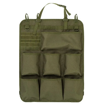 Tactical Camo Car Seat Back Storage Bag – Hanging Organizer Pocket for Interior Accessories