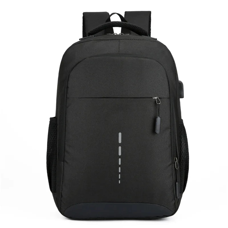 Classic Men's Waterproof Backpack - USB Charging, Large Capacity Travel and Laptop Bag for School and Casual Use