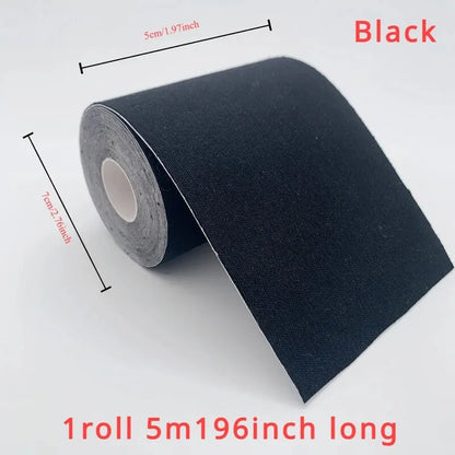 Sports Tape Muscle Patch - 5cm x 5m Lift Chest Tape, Anti-Sagging Knee & Elbow Stretch Fitness Brace