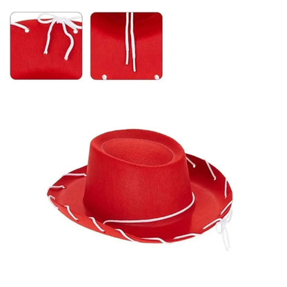 Adjustable Western Cowboy Hat for Kids – Felt Cosplay, Costume Prop, Cowgirl & Princess Party Hat