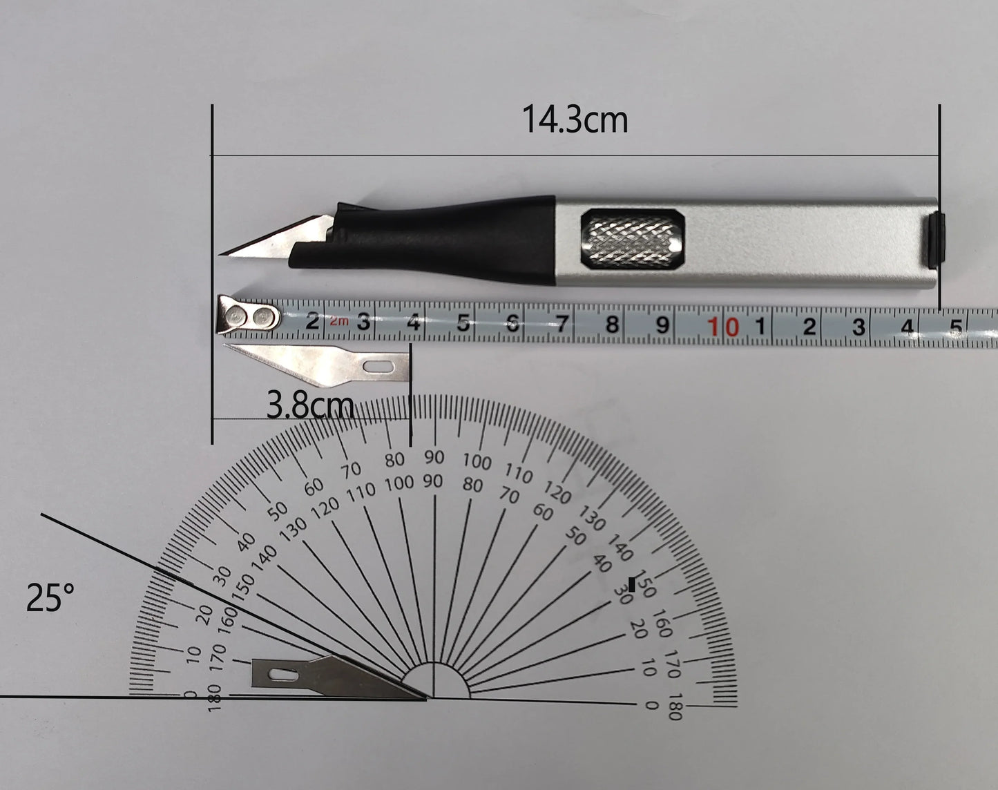 Pen-shaped DIY Aluminum Handle Carving Knife with 10 Replaceable Horseshoe Art Blades