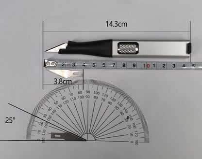 DIY Pen Carving Knife - 5 Interchangeable Horseshoe Art Blades Craft Cutting Tool
