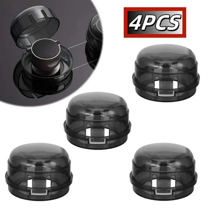 Child Safety Stove Knob Covers - Universal Plastic Gas Oven Lock Protectors (2, 4 or 8 Pack)
