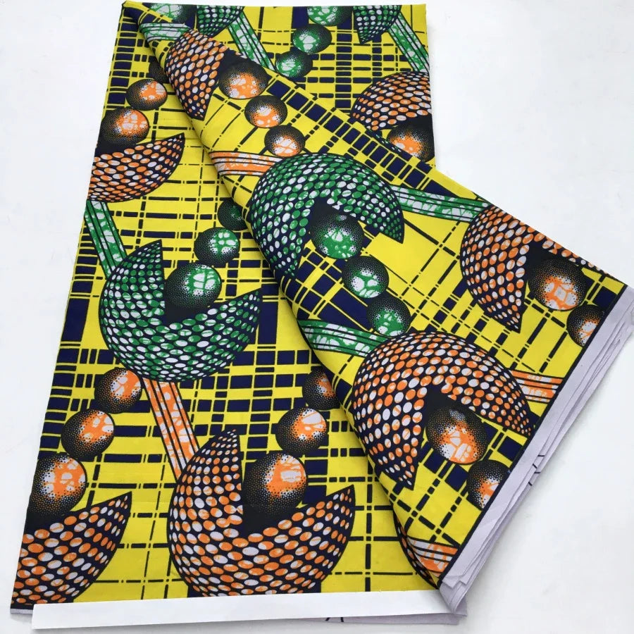 African Wax Print Fabric - Nigerian Ankara Batik Dutch Fabric for Women’s Dresses & Sewing Materials