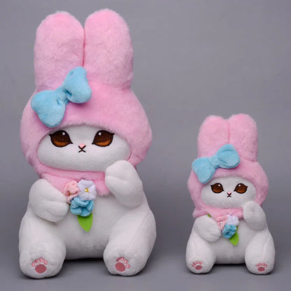 12/20cm Kawaii Shark Cat Plush Toy — Sanrio Co-Branded Ugly Fish Kuromi, Melody & Cinnamoroll Keychain Gift for Kids