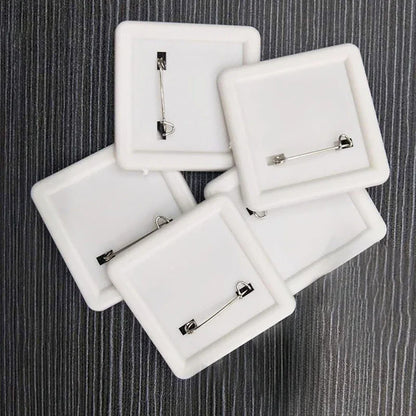 50x50mm Square Badge Press Machine - Rotating Manual for Refrigerator Magnets, Business Gifts, Home & Office Use