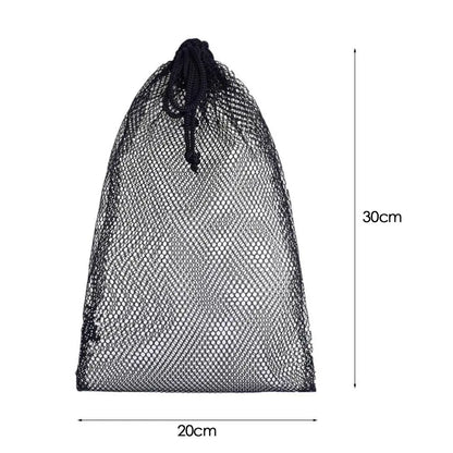 Durable Nylon Mesh Drawstring Bag – Multi-Purpose Outdoor Travel Storage Pouch for Camping Gear