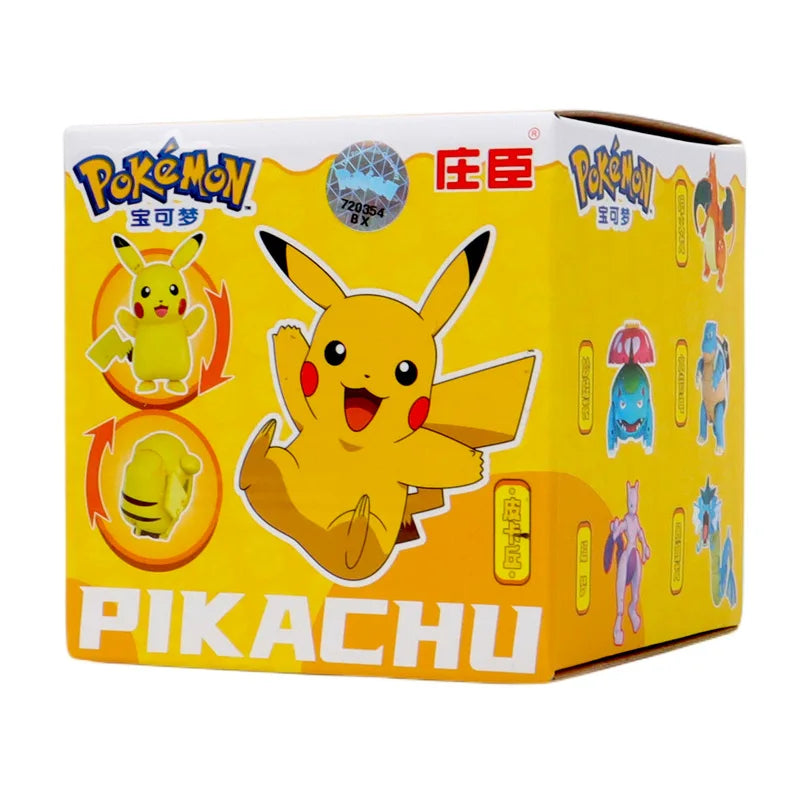 Pokemon Action Figures Set – Pikachu, Gengar, Dragonite, Snorlax & Pokeball Toys