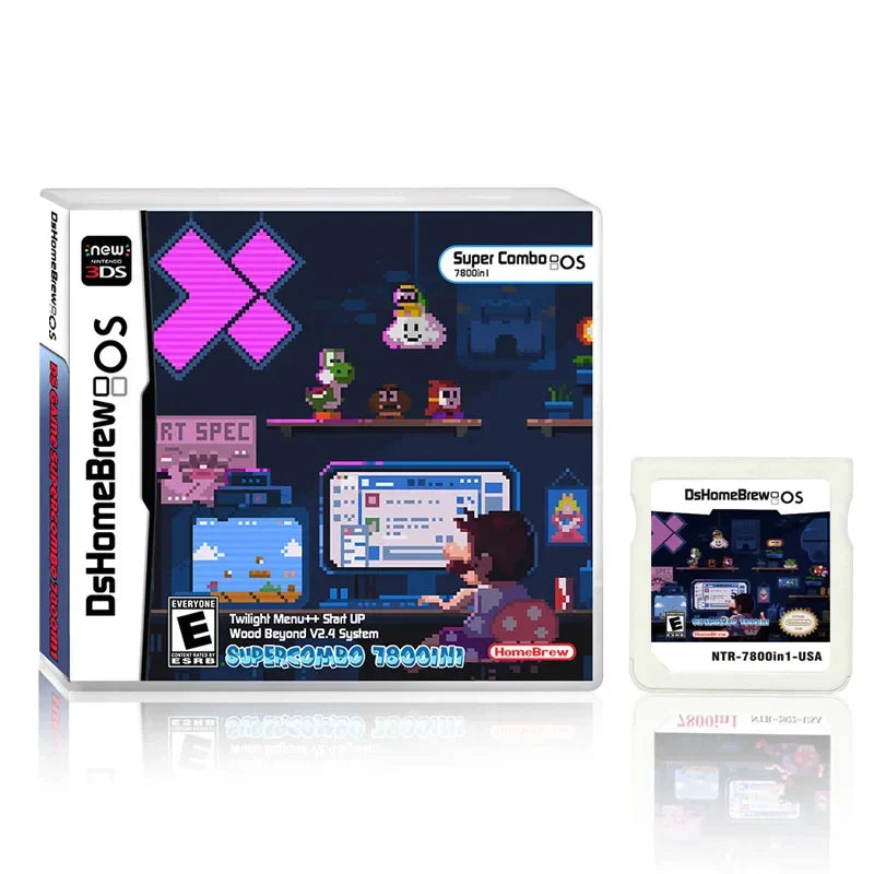 7800 in 1 R4 3DS Flash Card – NDS SDHC Adapter Memory Card for DS Games with RTS Support