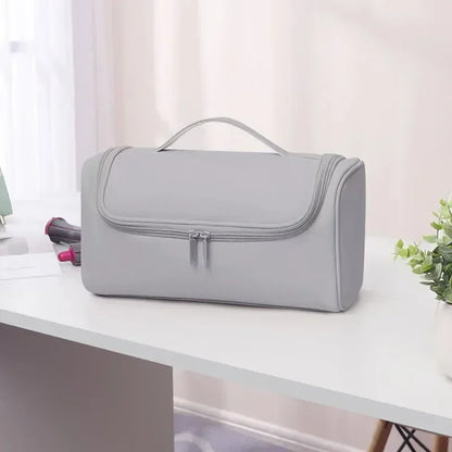 Portable Hair Dryer & Curling Iron Storage Bag – Waterproof, Large Capacity with Hideable Hanging Hook & Non-Slip Pouch