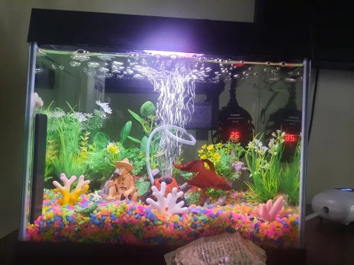 4800mAh USB Aquarium Air Pump - Portable & Ultra Silent Fish Tank Compressor for Indoor/Outdoor Use