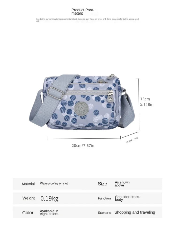 Women’s Nylon Oblique Crossbody Bag – Fashionable Shoulder & Mother Bag